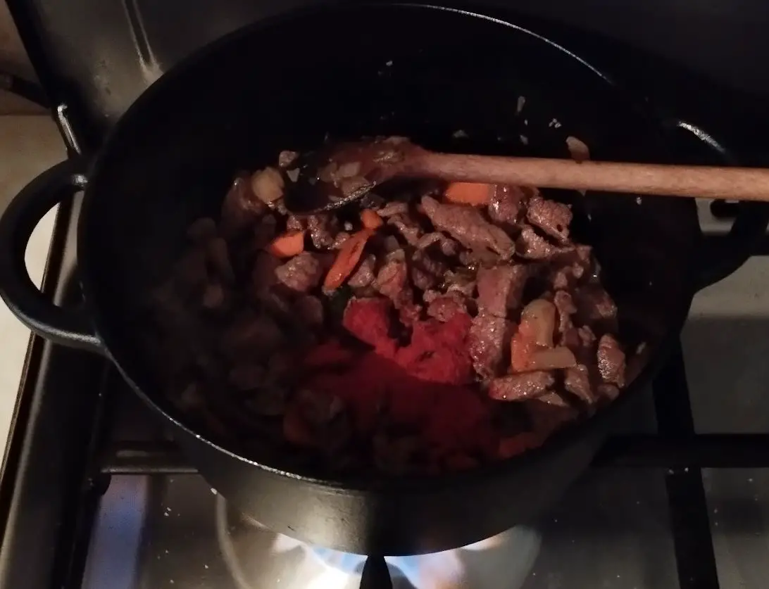 meat and paprika
