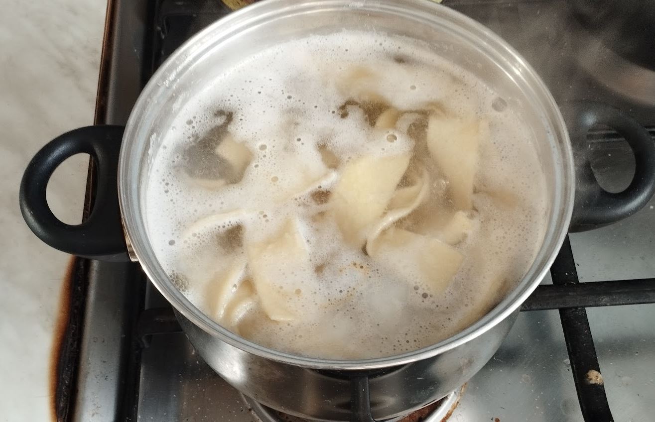 pappardelle cooked